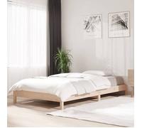 ECOHOME Lit empilable - sans matelas - Lit adulte simple - design solide - 75x190 cm bois pin massif rpu61z2386