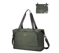 ECOHUB Sac de Voyage Femme, Bagages Cabine 45x36x20 Easyjet, Sac Voyage Cabine avec Amovible Poche Humide, Sac Avion Weekend, Bagage à Main Léger Imperméable, d'Hôpital, Week-End, Vert militaire, 30L