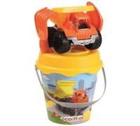 ECOIFFIE SEAU GARNI CAMION DECOR TP 17CM Vert G
