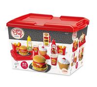 Ecoiffier 100% Ensemble De Chef Hamburger 25 Accessoires