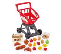 Ecoiffier – Chariot de courses garni – 20 aliments – Dès 18 mois
