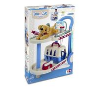 Ecoiffier - 1901 - Chariot Vétérinaire Roulant - Doc&CIE - Dès 18 Mois | Jeu d'Imitation - Jouet Vétérinaire Enfant - Clinique Roulante - Accessoires - Origine France Garantie - Cadeau Enfant 2 Ans
