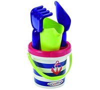 Ecoiffier 221 seaux de 12 cm Complet Bleu Marine, Multicolore