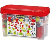 Ecoiffier - 2698 - Coffret Dinette 70 Pièces - 100% Chef - Dès 18 Mois | Jeu d'Imitation - Vaisselle Casseroles Mixer - Aliments - Origine France Garantie - Cadeau Enfant 2 Ans - Jouet 18 Mois