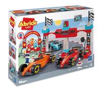 Ecoiffier - 2976 - Grand Prix Formule 1 - Abrick - Dès 18 Mois | Jeu de Construction - Voiture de Course - Circuit 3 Pilotes - Origine France Garantie - Cadeau Garçon 2 Ans - Jouet 18 Mois