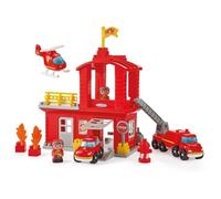 Jouets Ecoiffier - 2980 - Caserne des Pompiers - Abrick - Jeu de Construction pour Enfants - Dès 18 Mois - Fabriqué en France