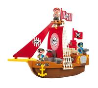 Ecoiffier - 3023 - Bateau pirate Aprick - Jeu de construction pour enfants - dès 18 mois - France