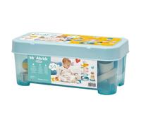 Ecoiffier – Coffret BB Abrick 3 en 1 7935 – Pyramide, pots gigognes, tour à balle – Dès 6 mois