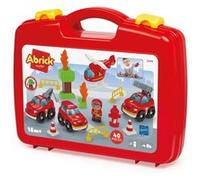 ECOIFFIER Abrick 3359 - Malette Véhicule Pompier - 18 mois - au Feu ! Rouge