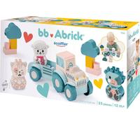 Ecoiffier Abrick Baby My First Tractor with Funny Animals, 25dlg.