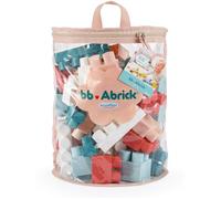 Ecoiffier - Sac de Rangement Enfant 60 Briques Rose - BB Abrick Jeu de Construction Motricité Fine - Dès 12 Mois - Jouet pour Enfant - 7933 - Garantie France Origine