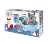 Ecoiffier – Corbeille Enfant Chat 272, peluche et 9 accessoires de soin – Jeu d'imitation dès 18 mois