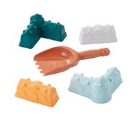 Ecoiffier Jeu de jouets de plage de château de sable avec pelle 5 pièces