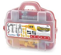 Ecoiffier Mallette Mécanicien 2303 – Valisette 25,5 cm, 20 accessoires – Dès 18 mois