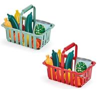 Ecoiffier - Panier Libre-Service Enfant Garni 21,5 Cm - Fruits Légumes Et Accessoires Inclus - Jeu d'imitation - Dès 18 Mois - Jouet pour Enfant - 10981 - Garantie France Origine