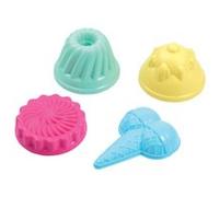 écoiffier pâtisseries et glaces des moules en sable 4 pièces Multicolore G