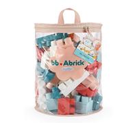 Ecoiffier - Sac de Rangement Enfant 60 Briques Rose - BB Abrick Jeu de Construction Motricité Fine - Dès 12 Mois - Jouet pour Enfant - 7933 - Garantie France Origine
