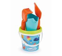 Ecoiffier- Seau de 12 cm Complet pour Vacances, 7600000459, Multicolore