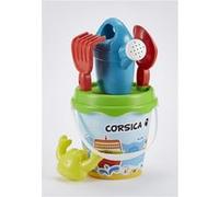 ECOIFFIER Seau de Plage 17cm Garni - Modèle Corse G