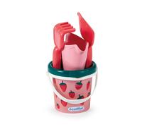 Ecoiffier - Seau garni et accessoires de mer - décor fraises - 12 cm