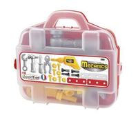 Jouets Ecoiffier - 2303 - Valisette mécanique pour ranger les 20 accessoires du mécanicien - Mecanics - 25,5 cm - Jeu d'imitation - - Jeu de bricolage - Dès 18 mois - Fabriqué en France
