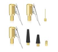 EcoJozon Kit Adaptateur de Valve Multifonction 7 Pièces Compatible avec Bosch EasyPump, Pompe à Air et Compresseur Portable, Embout Pompe Universel pour Valves de Voiture, Vélos et Ballons