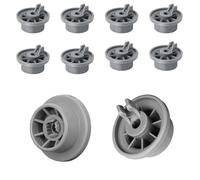 EcoJozon Kit de 8 Roulements pour Panier Inférieur de Lave-Vaisselle - Roulettes et Roues de Rechange Universelles Compatibles avec Bosch Siemens Neff Beko - Pièce et Accessoire Lave Vaisselle