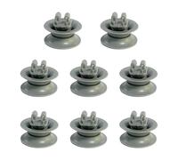 EcoJozon Lot de 8 Roulettes Lave-Vaisselle Panier Supérieur - Roues Universelles Compatibles avec Bosch Neff Beko - Silencieuses, Solides, Montage Rapide Sans Outils