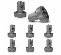 EcoJozon Lot de 8 Roulettes Lave-Vaisselle pour Panier Supérieur, Roulette Panier Supérieur Lave Vaisselle Ø25 mm, Compatible avec AEG Favorit Juno Privileg Zanker Zanussi