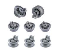 EcoJozon Roulettes Lave Vaisselle 8 Pièces pour Paniers Haut et Bas | 4 roulettes supérieures de 31 mm et 4 inférieures de 36 mm, compatibles avec certains modèles Bosch, Siemens, Neff et Beko