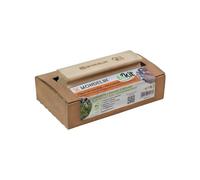 Ecokit Taloche Gratton Mondelin - 1 Taloche 15x25 cm avec 480 pointes + 9 recharges - Poignée bois PEFC réutilisable - Fabrication française