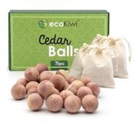ecoKiwi Anti Mites Textiles en Boules de Cèdre Naturelles 75 Boules - Antimites Vêtements Puissant Sans Produits Chimiques - Répulsifs à Mites de Vêtements pour Placards Tiroirs & Protection Durable