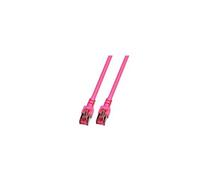 ECOLAN - Cordon de raccordement - RJ-45 (M) pour RJ-45 (M) - 0.5 m - pairs in metal foil (PiMF) - CAT 6 - sans halogène - magenta