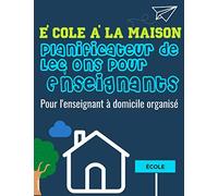 École à la Maison Planificateur de Leçons Pour Enseignants