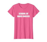 École de Coups durs T-Shirt, Femme, Rose Chiné, XL