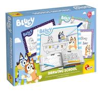 Lisciani - Bluey -École de Coloriation et de Dessin - Kit Créatif - 4 Tableaux Noirs et Autocollants - Prêt pour l’Aventure - À partir de 3 Ans - Fabriqué en Italie