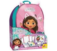 Lisciani – Sac à dos coloriage Gabby's – Multicolore – Avec feutres, crayons et pages à colorier – TU