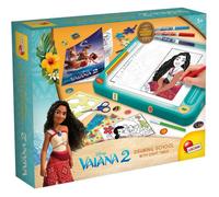 École de dessins avec table lumineuse - Vaiana 2 - LISCIANIGIOCHI - Kit Dessin - Table A4 - Pochoirs & Autocollants - Dès 5 ans