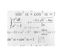 École de mathématiques et de géométrie avec formules scientifiques, Tableau Noir, Puzzle de 500 pièces pour Adultes - Puzzle en Bois pour Adultes et Personnes âgées