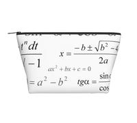 École De Mathématiques Et De Géométrie avec Style De Tableau De Craie De Formules Scientifiques, Trousse de Toilette Trousse de Maquillage Sac à cosmétiques Trousse de Toilette de Voyage Portable