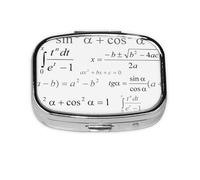 École de mathématiques et de géométrie, boîte à pilules Meta à 2 compartiments, organiseur portable