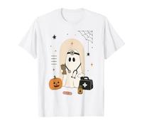 École de médecine infirmière d'halloween Cute Ghost Doctor T-Shirt