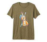 École de Musique de Dessin de Violon T-Shirt Haut de Gamme