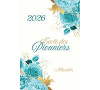 École des Pionniers JW - Mes notes: Carnet pour ne rien manquer de l'Ecole des PP - Cadeau unique pour Soeurs Pionnières - Floral turquoise doré