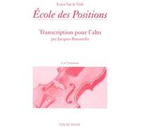 Ecole des positions - Transcription pour l'alto - 4 è et 5 ème positions