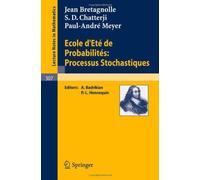 Ecole D'ete De Probabilites: Processus Stochastiques