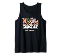 École d'inclusion des Enseignants d'éducation spécialisée Retro Groovy Débardeur
