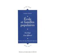 ECOLE ET FAMILLES POPULAIRES