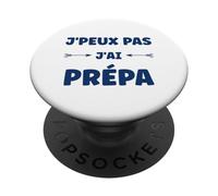 Ecole Humour étudiant drôle J’Peux Pas j’AI prépa PopSockets PopGrip Adhésif