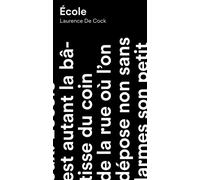 Ecole - Laurence de Cock - Anamosa - broché - Essai